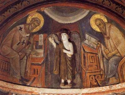 Sts Abdon and Sennen in the church of St. Mark, Rome