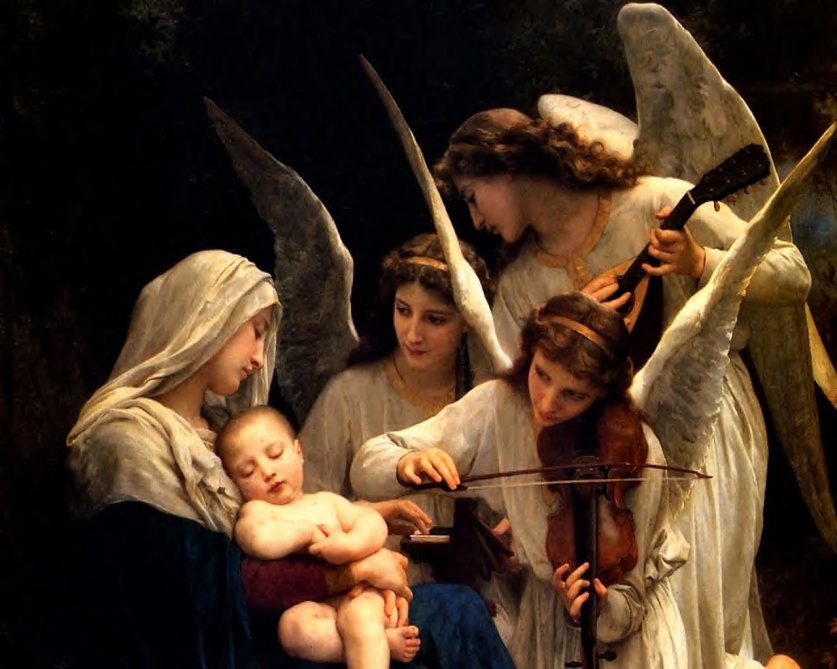 blessed virgin mary with angels 2